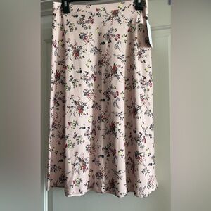Love Fire Peach Midi A-Line Skirt Casual